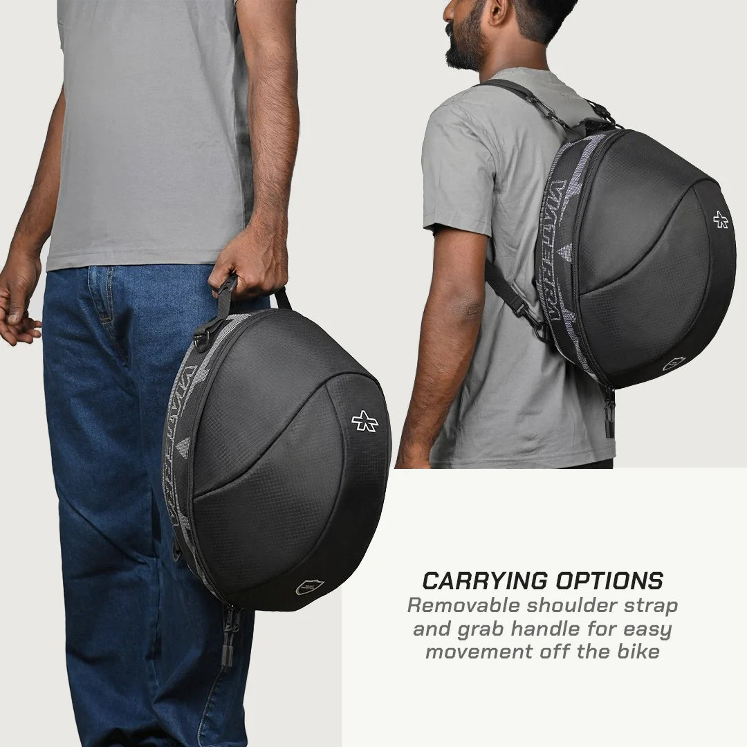 bike helmet travel bag ViaTerra Motorcycle Riding Helmet Bag I Avoid Scratches & Dirt on Helmet Visor I for Safe