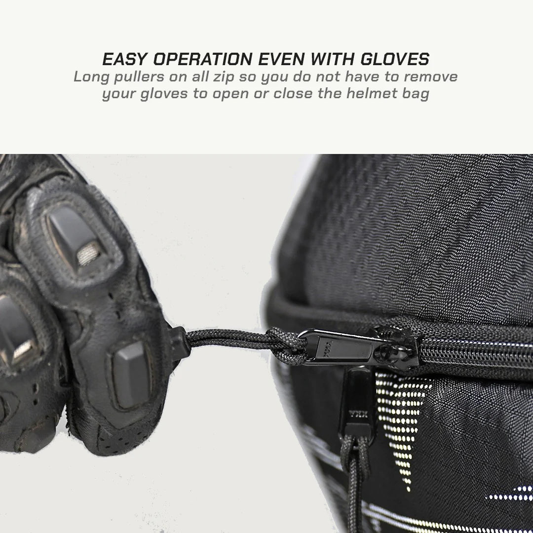 color_common ESSENTIALS MOTORCYCLE HELMET BAG - Easy Operation Even With gloves