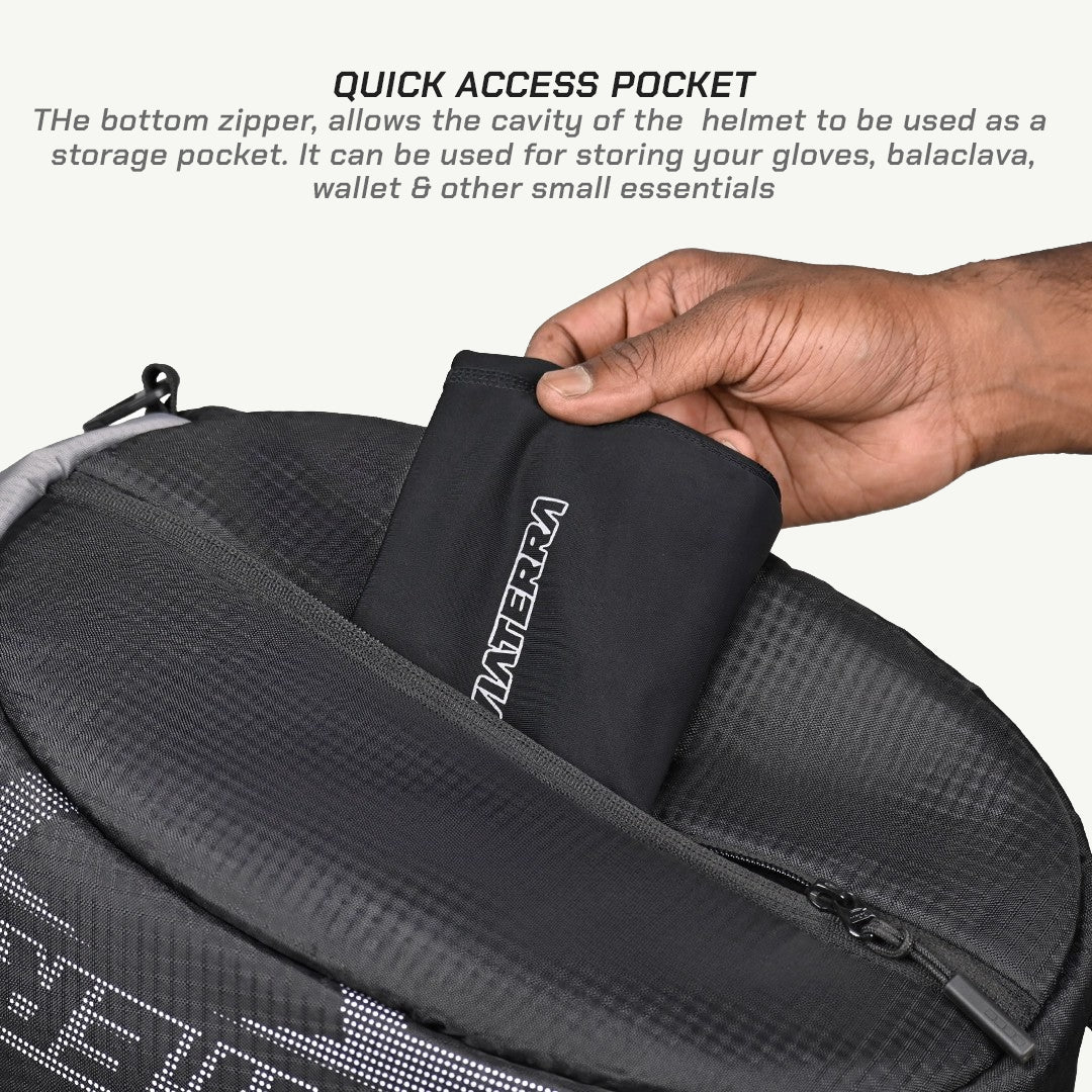 color_common ESSENTIALS MOTORCYCLE HELMET BAG - Accommodates Communicattion devices