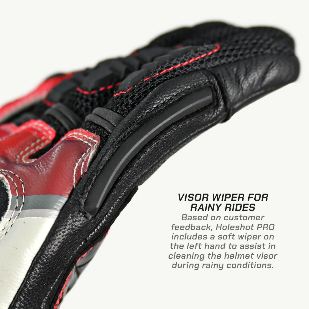 color_common Holeshot Pro Hybrid Gloves have visor wiper