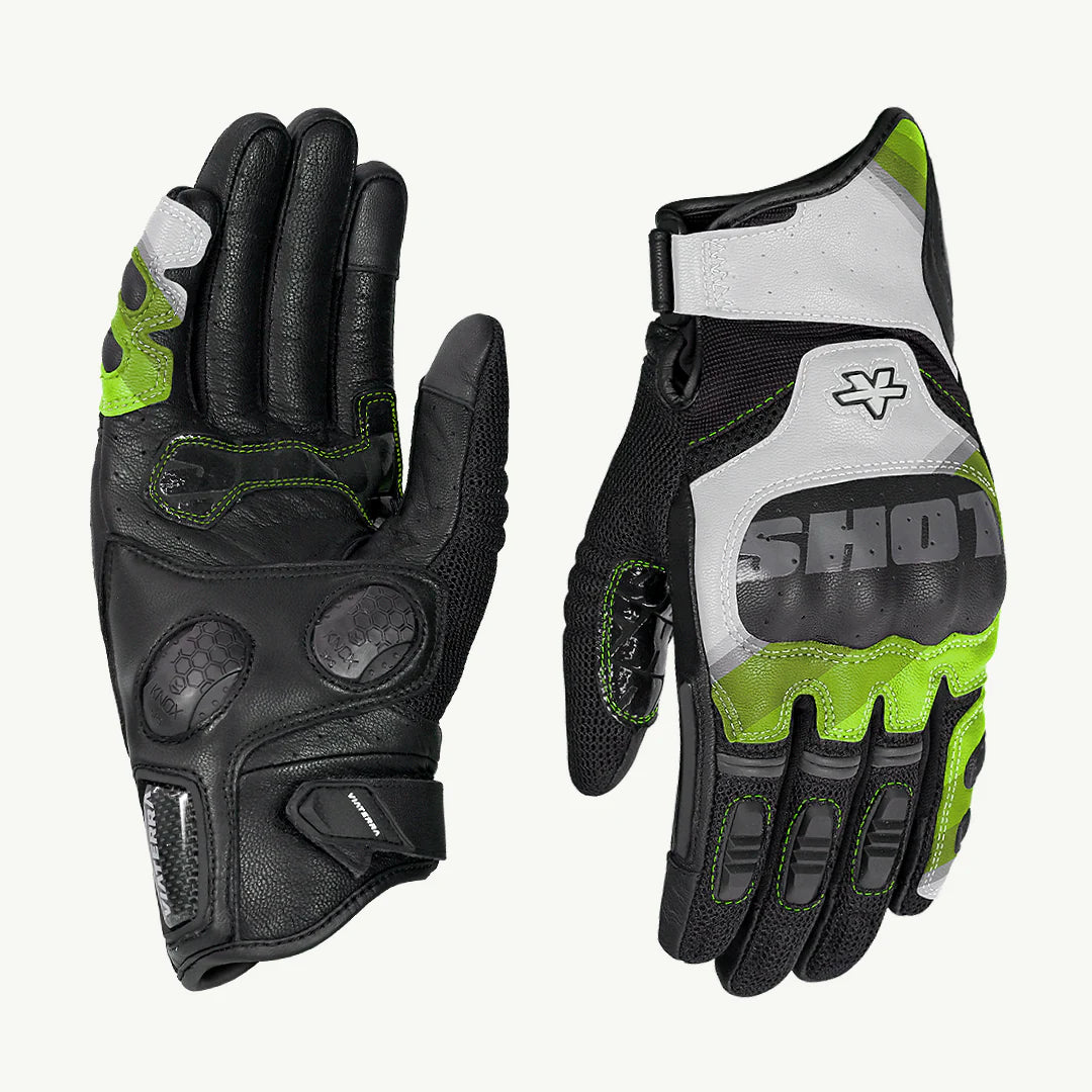 color_green Holeshot Pro Hybrid Gloves-green