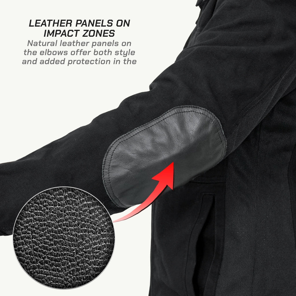 Wayloo Riding Jacket color_common Leather Panels On Impact Zones