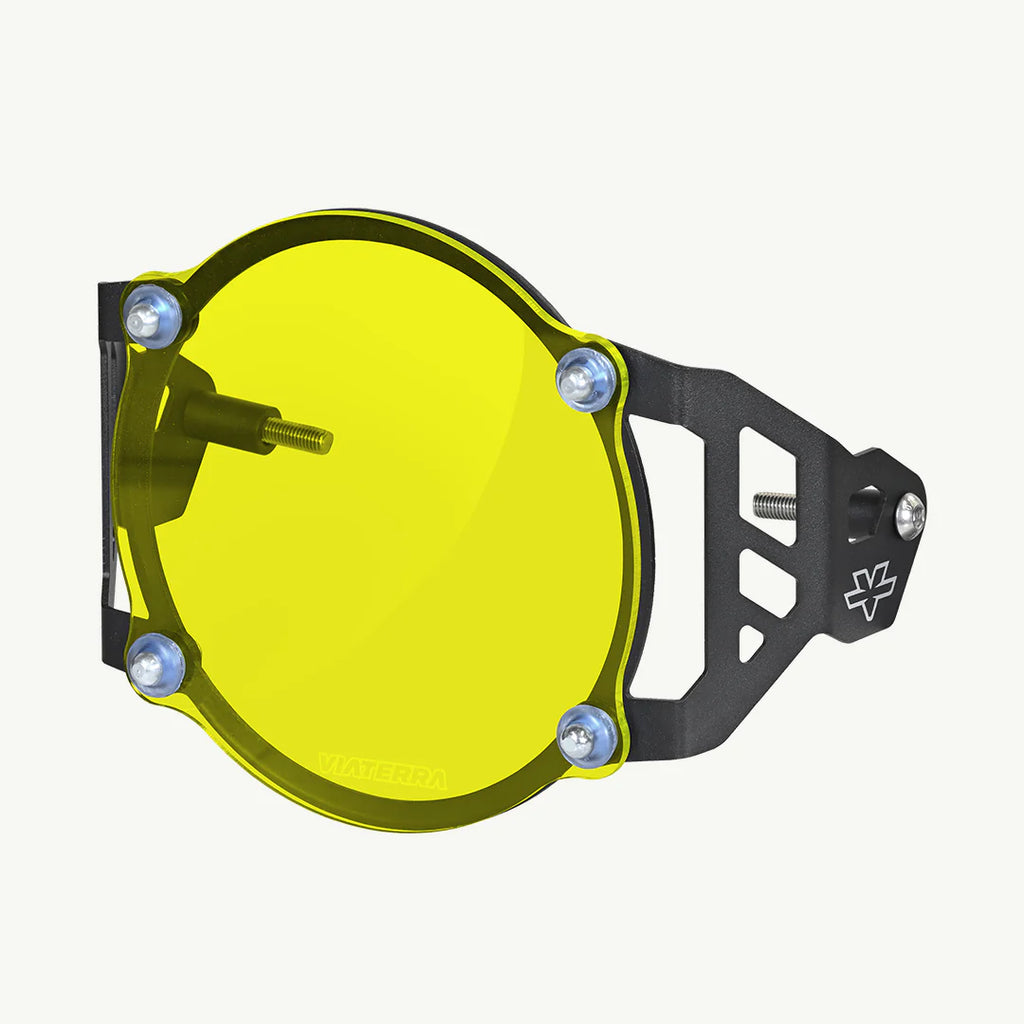 color_yellow Headlight Guard for Royal Enfield Himalayan - Yellow Tint