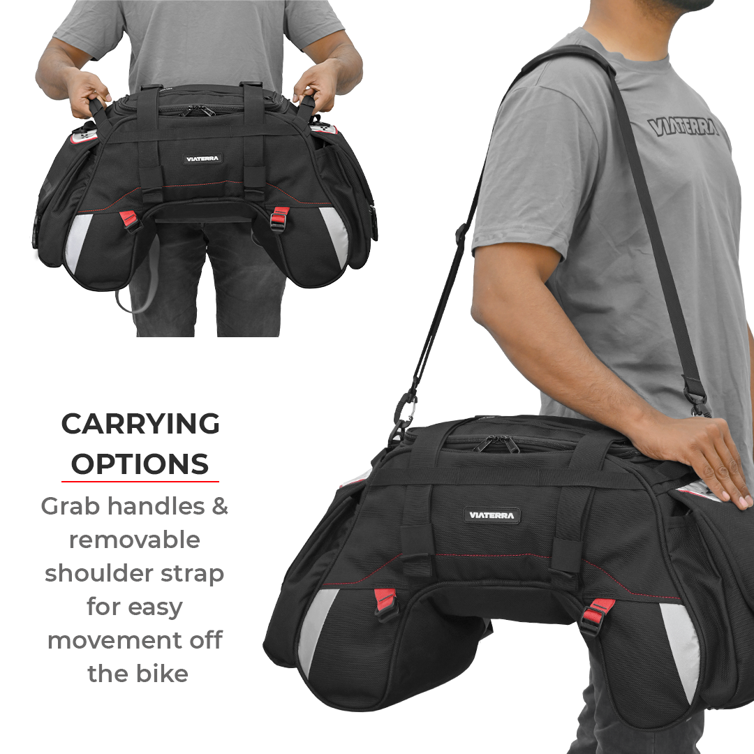 Amazon.com: ViaTerra POD 12-100% waterproof motorcycle tailbag : Automotive
